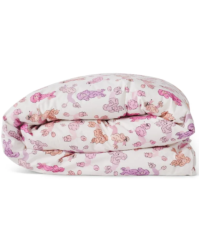 Pink Poodle Organic Cotton Quilt Cover