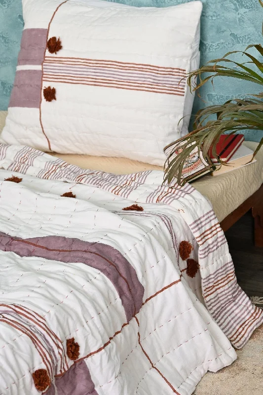 ELIJAH  QUILT/RAZAI SET WITH PILLOW COVERS