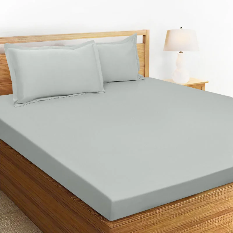 Sanumi Solid Bedsheet - Grey