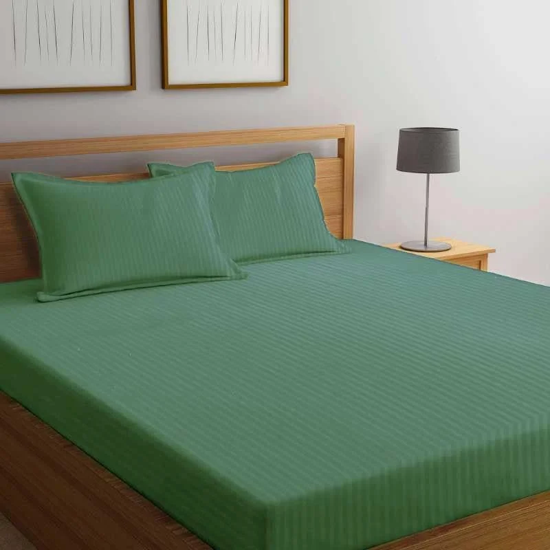 Cora Stripe Bedsheet _ Green