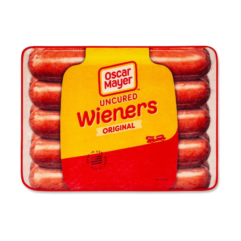 Oscar Mayer Jumbo Hot Dogs Fleece Throw Blanket | 45 x 60 Inches