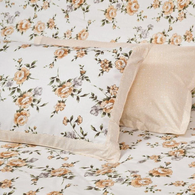 Avery Bloom Bedsheet - Beige