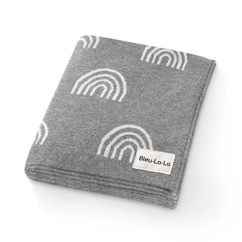 Cotton Swaddle Receiving Baby Blanket | Rainbow