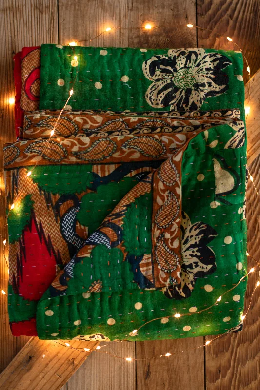 Spirit Kantha Christmas Throw