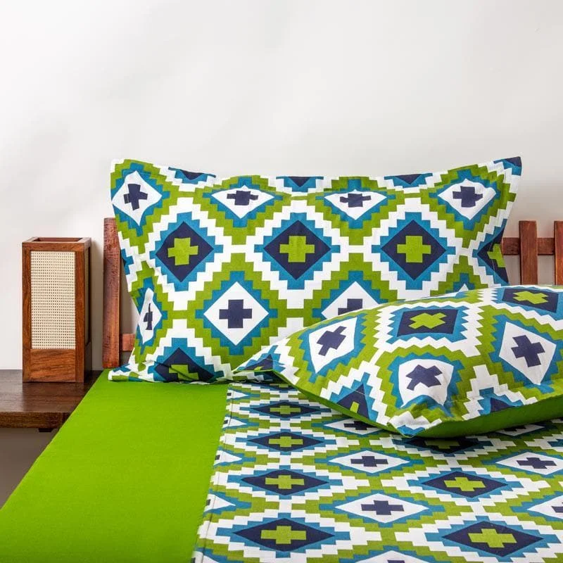 Green Grandeur Bedsheet