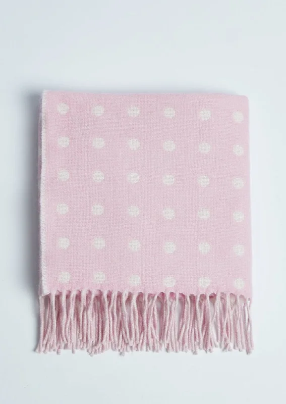 Foxford Baby Blanket | Spotted Pink