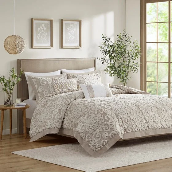 Harbor House Suzanna Cotton Boho Medallion Comforter Set - Taupe