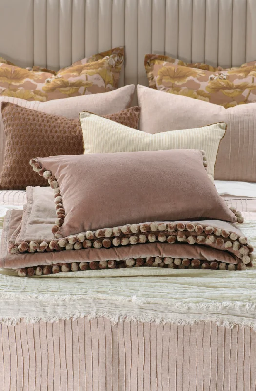 cerchio pink clay comforter