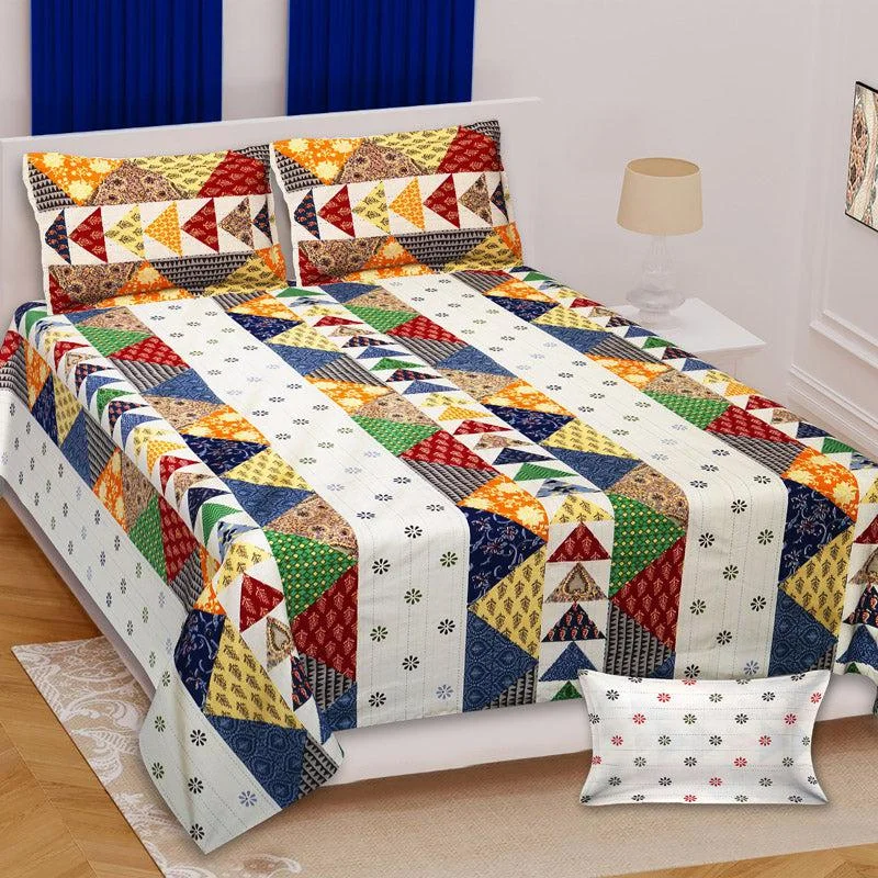 Vidra Geometric Bedsheet