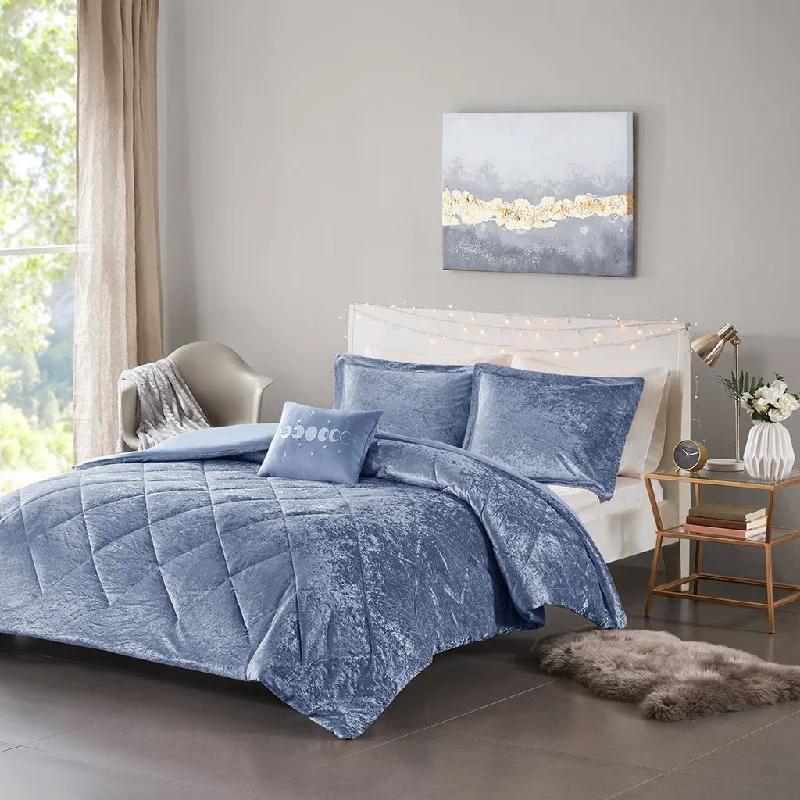 Streamdale Felicia Velvet Duvet Cover Set