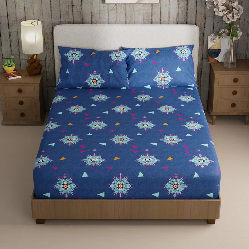 Ethnic Snowy Bedsheet