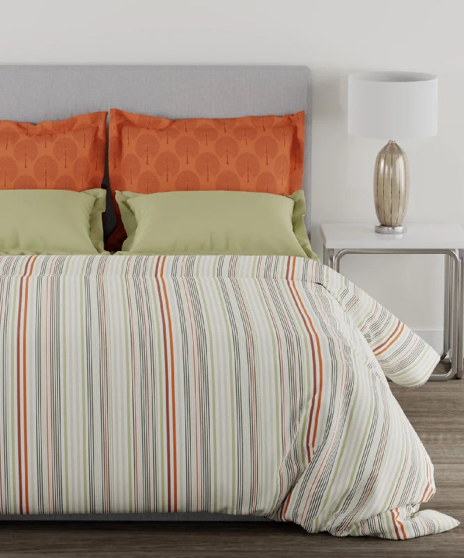 Home Essential Queen Bedsheet Set,144 Tc,Miramar Rust