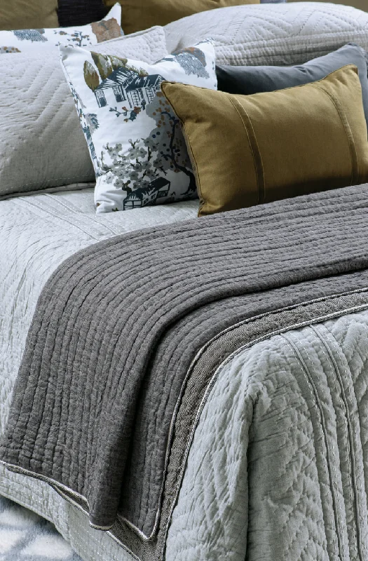 appetto charcoal coverlet