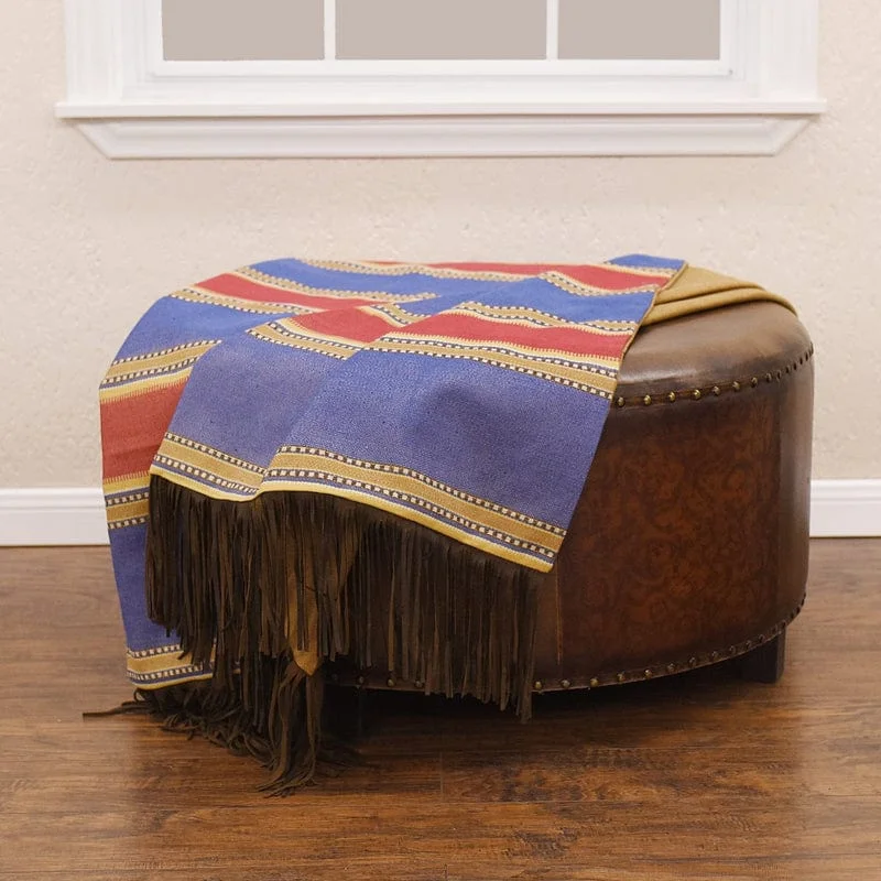 Denim Stripe Western  Throw