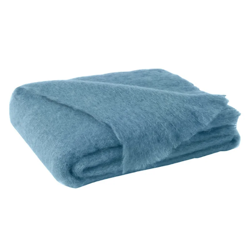 Denim Mohair Throw