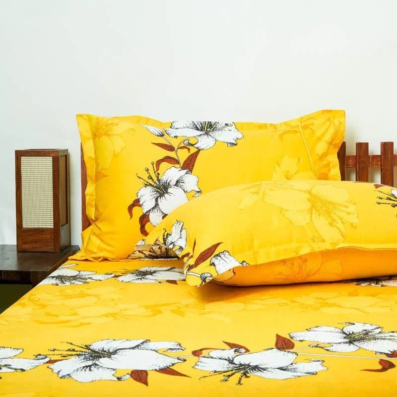 Sunshine Glee Floral Bedsheet