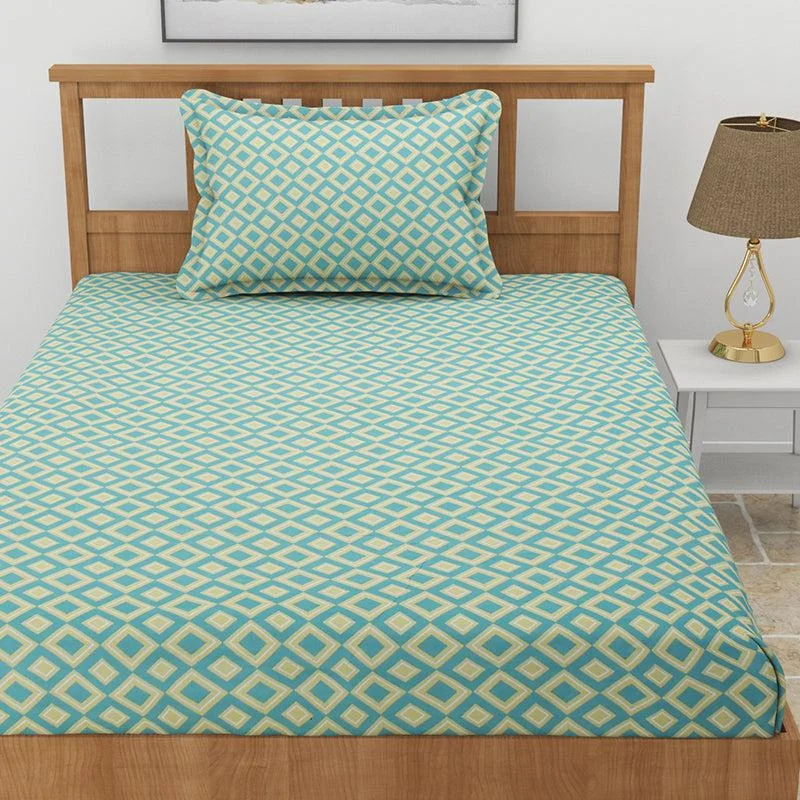 Wesley Geomatric Bedsheet - Green