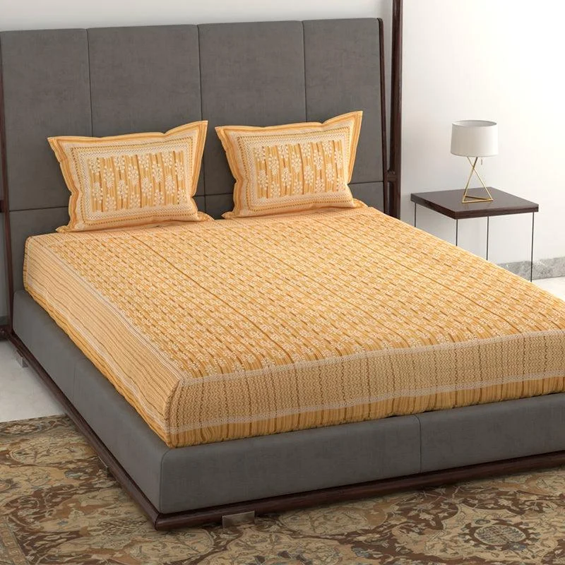 Odin Ethnic Bedsheet - Yellow