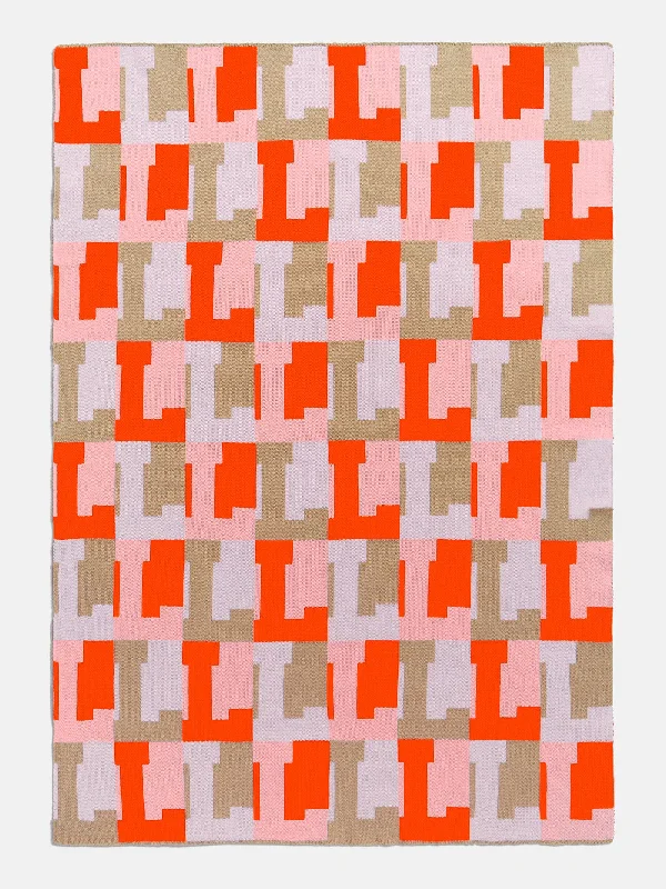 On Repeat Custom Blanket - Light Pink/Orange