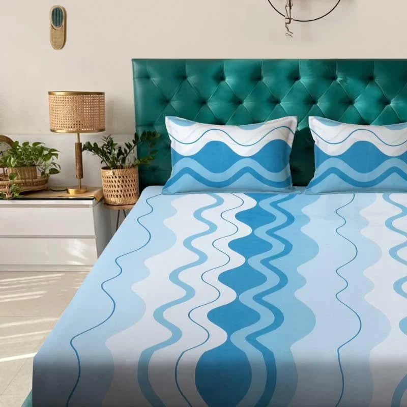 Wavy Hues Bedsheet