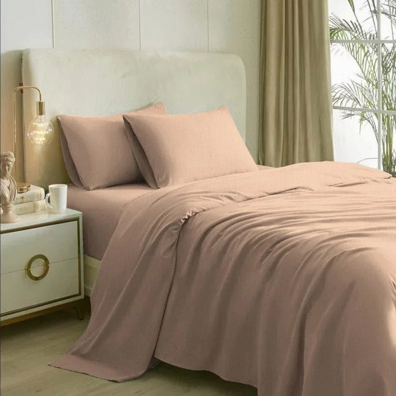 Cotton Candy Bedsheet - Apricot