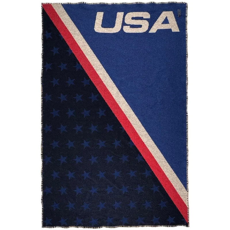 USA Bobsled Team Wool Throw Blanket