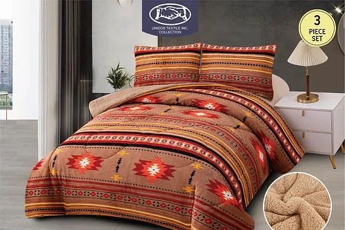 Aztec Brown Flannel Borrego 3pc