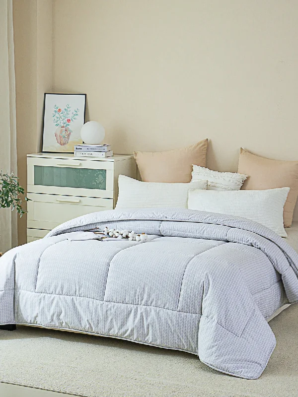 Eta Mist White Cotton All Season Comforter