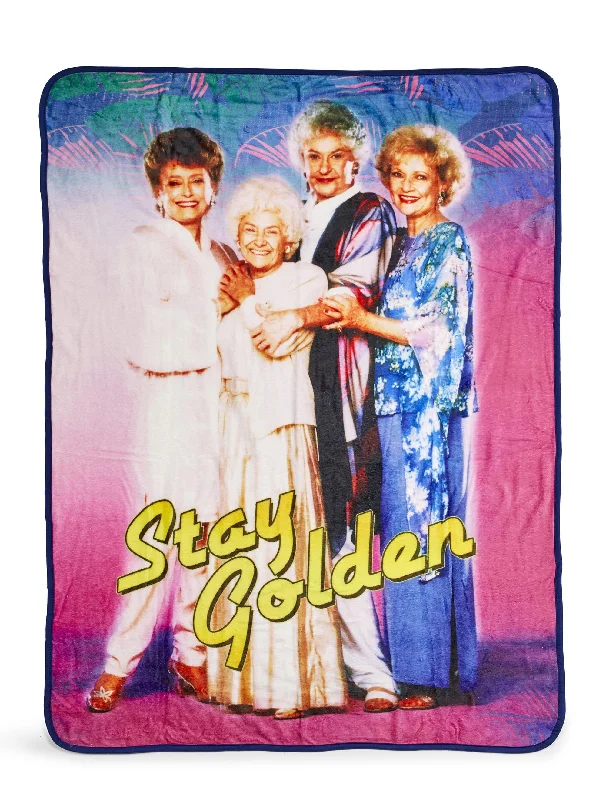 The Golden Girls Stay Golden 45 x 60 Inch Fleece Throw Blanket