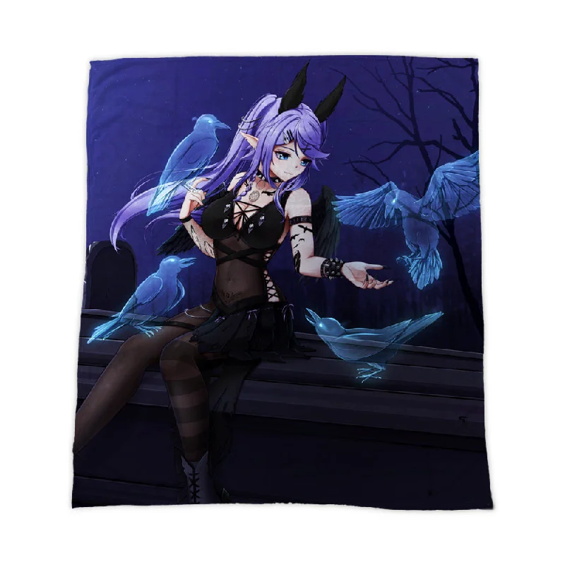 LoonaValkyria Midnight Graveyard Blanket