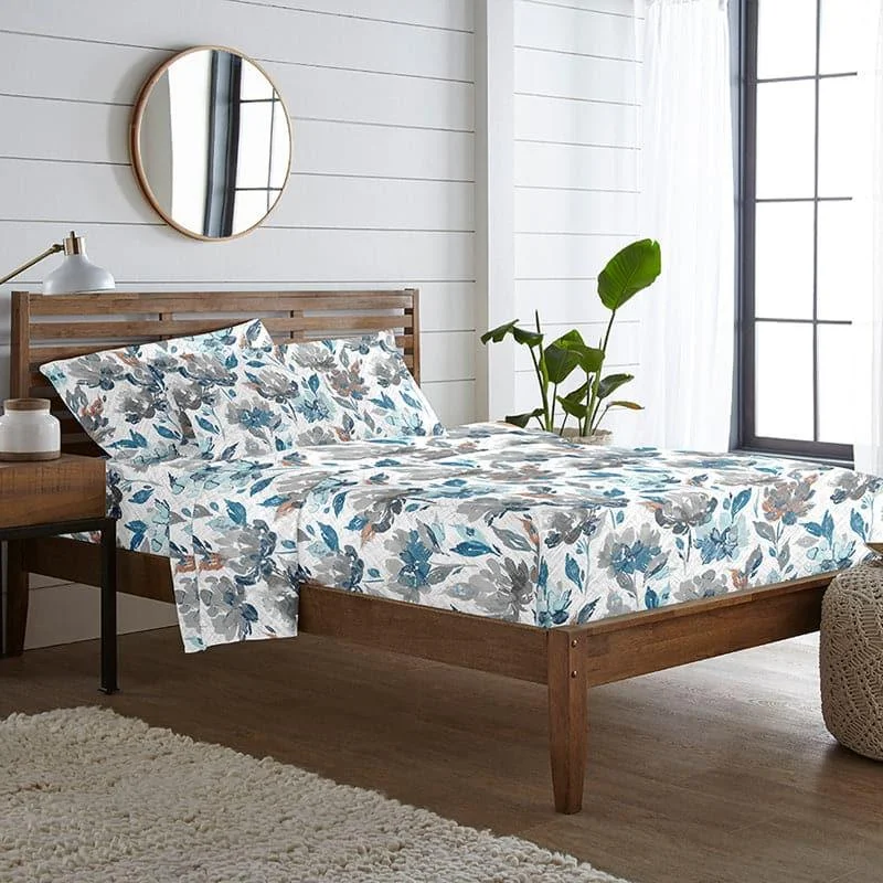 Teva Vintage Flora Bedsheet - Blue