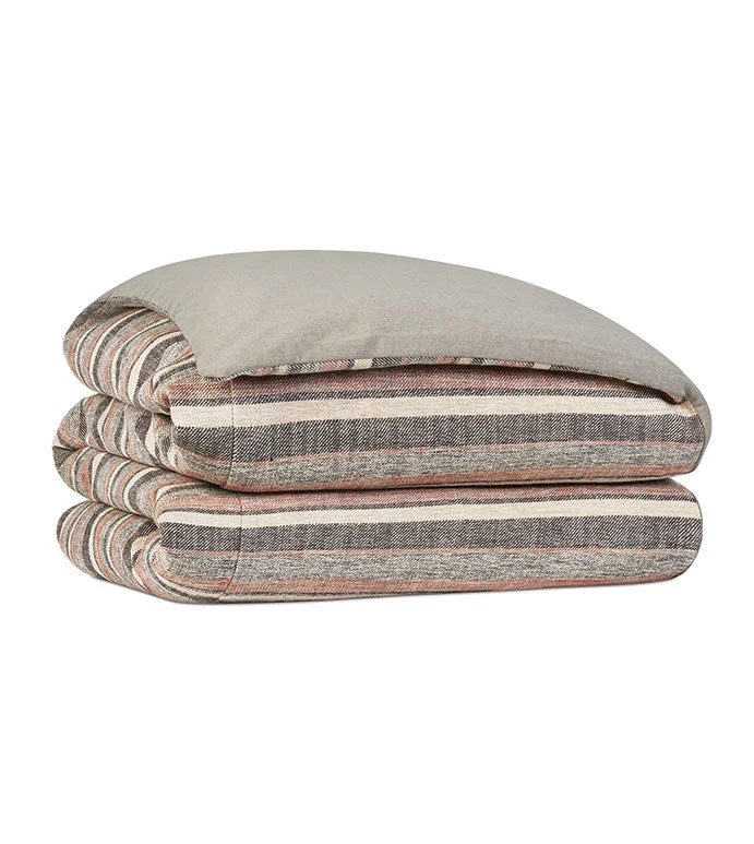 Ridge Striped Duvet Cover & Comforter