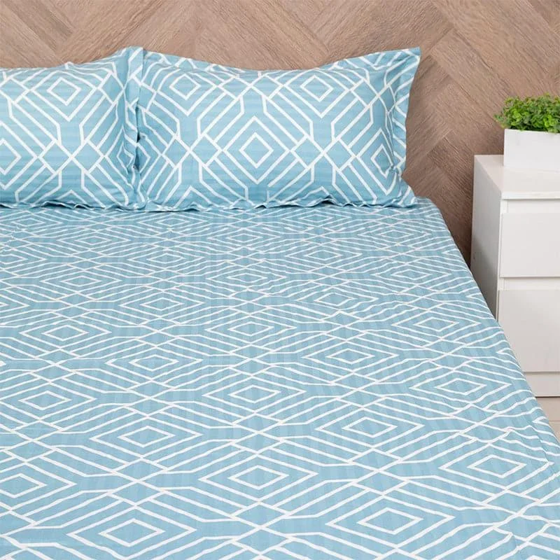 Helga Hume Bedsheet - Blue