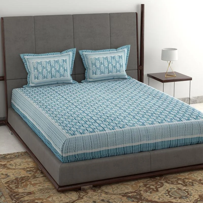 Odin Ethnic Bedsheet - Blue