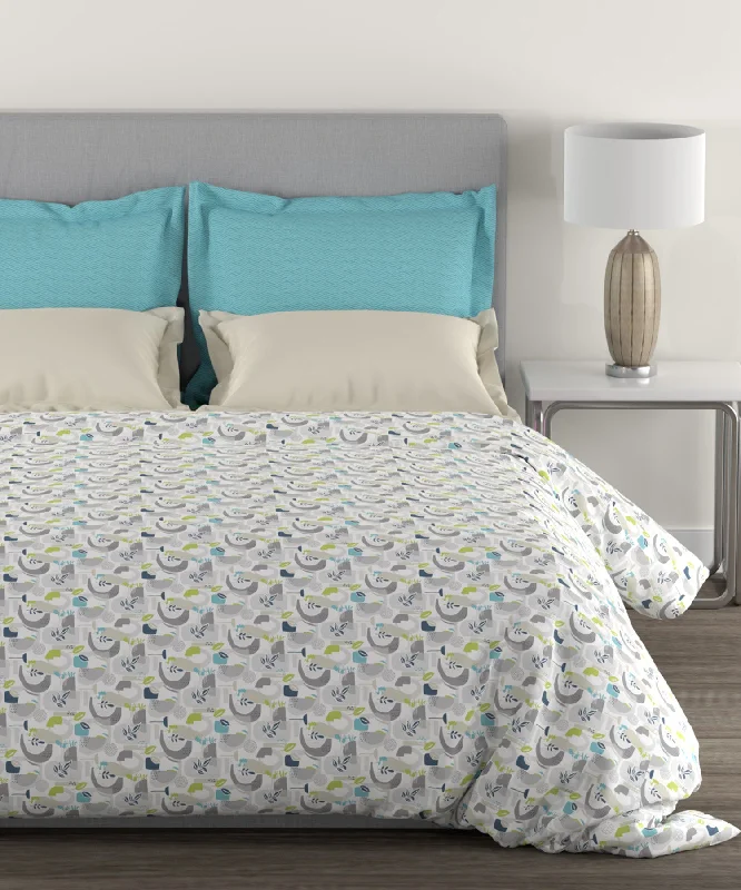 Home Essential Queen Bedsheet,144 Tc, Jun Turquoise