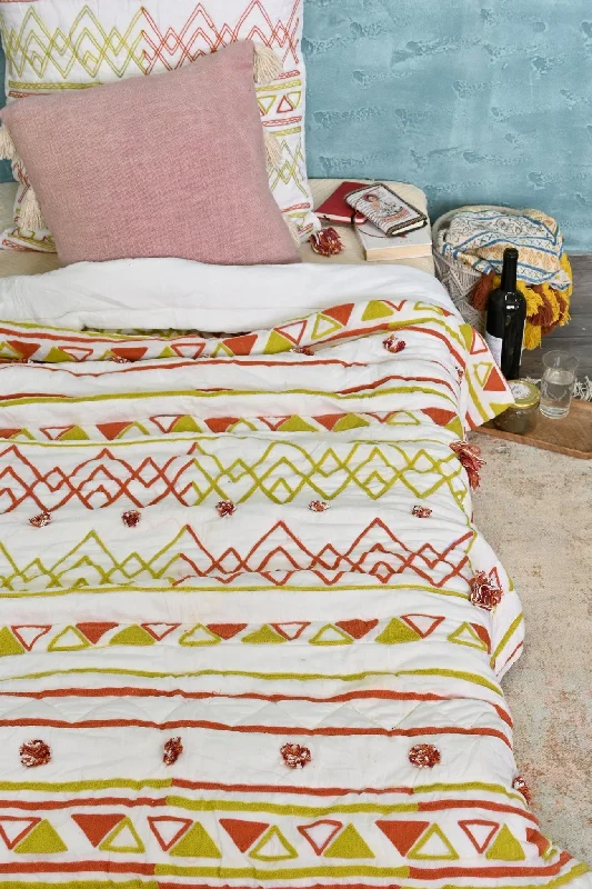 MACEDONIA QUILT/RAZAI SET WITH PILLOW COVERS