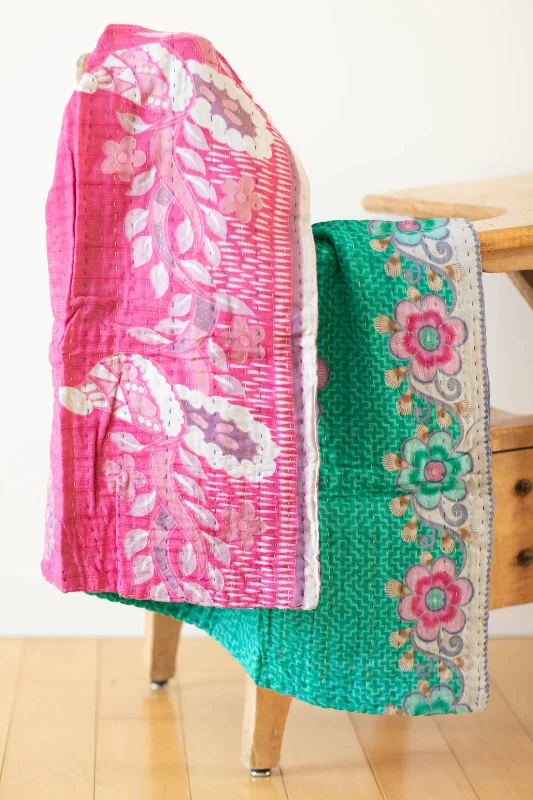 Little No. 8 Kantha Baby Blanket