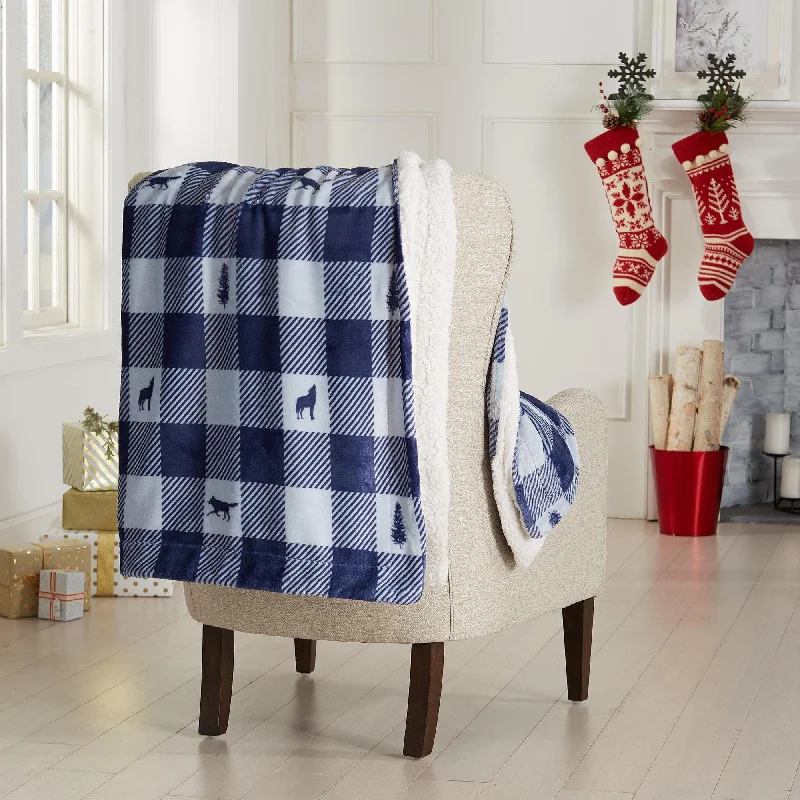 Sherpa Throw Blanket - Hudson Collection