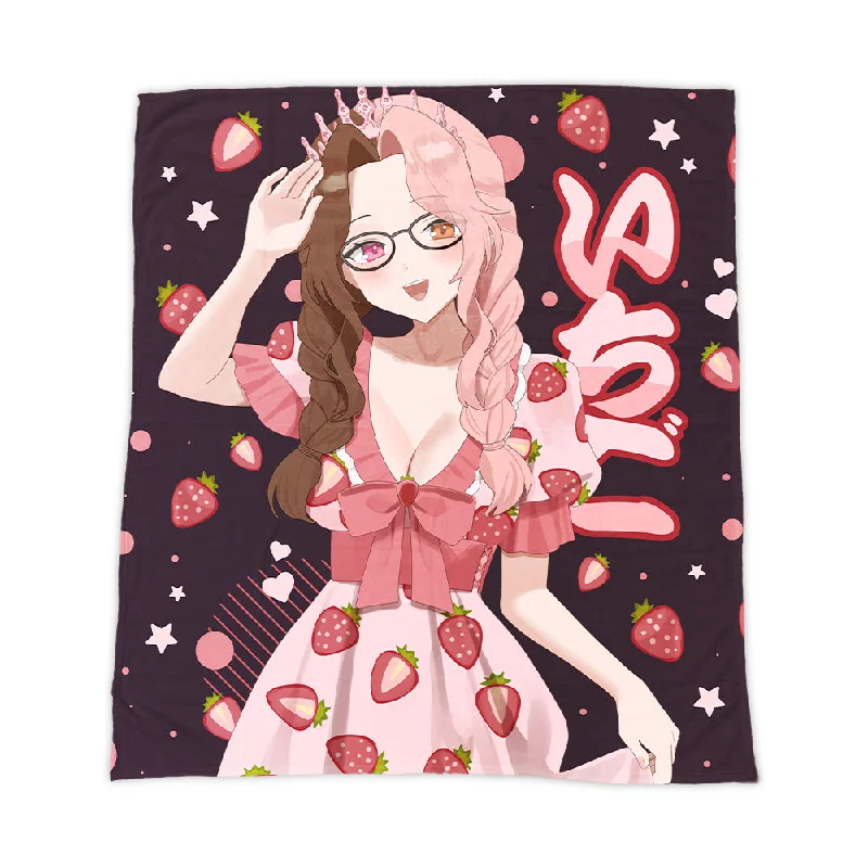 LaniBerri Strawberries and Sparkles Blanket