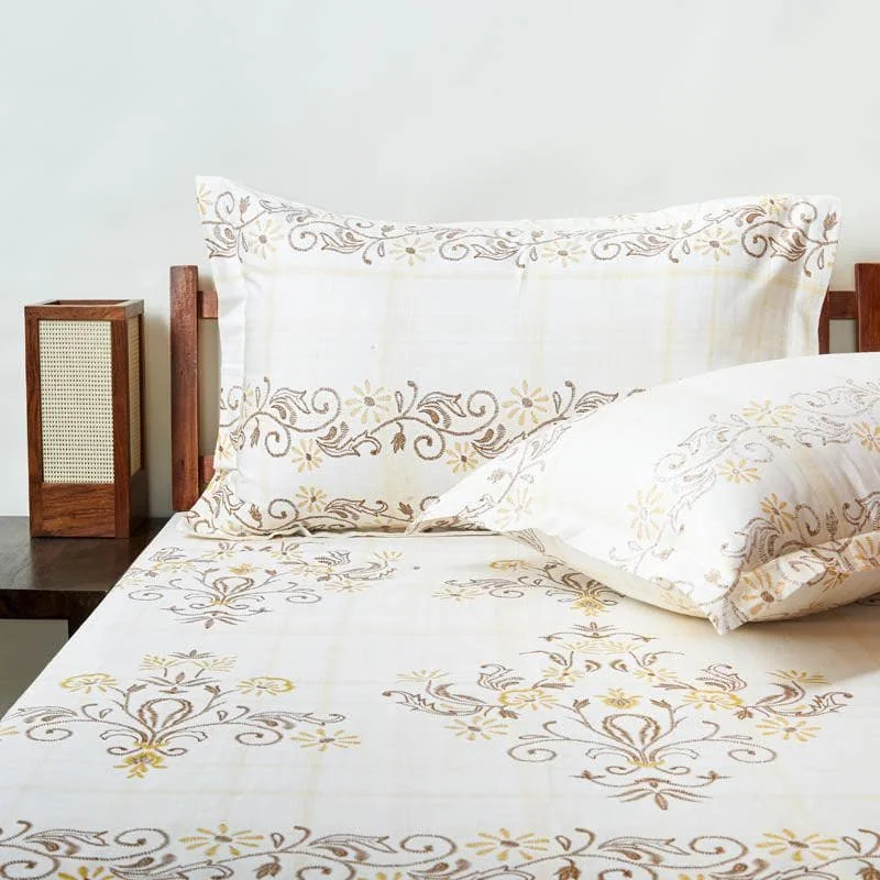 Ethnic Charms Bedsheet - Yellow