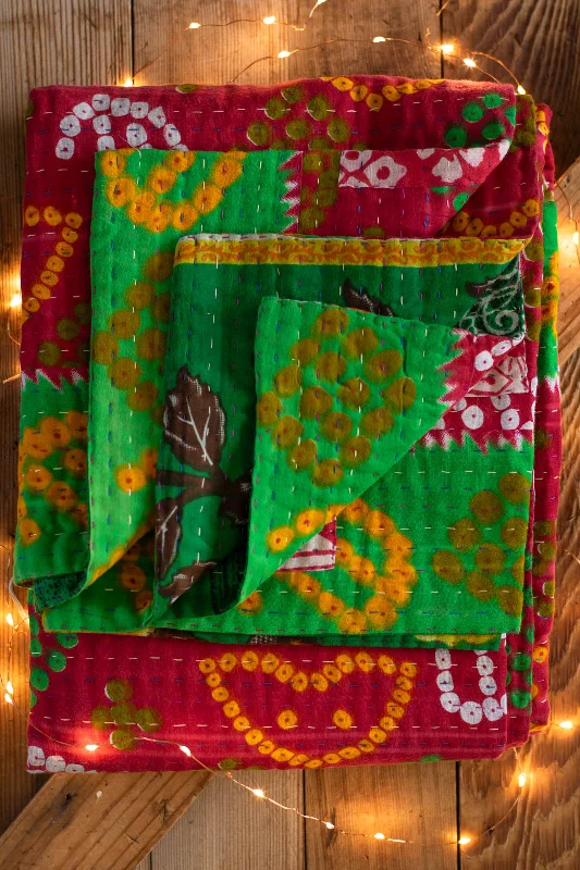 Warmth Kantha Christmas Throw