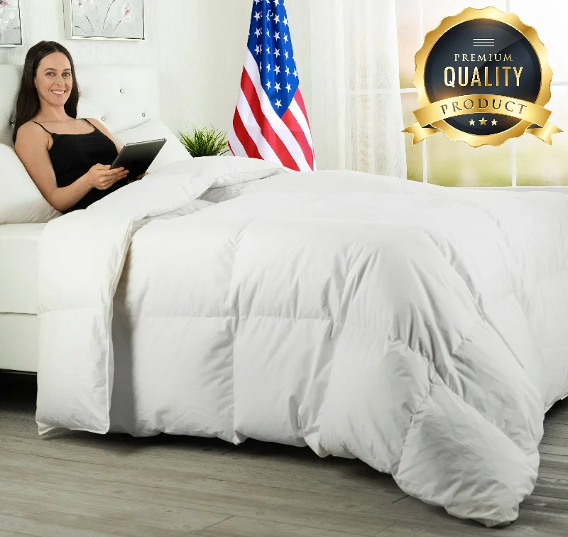 European Goose Down White Comforter