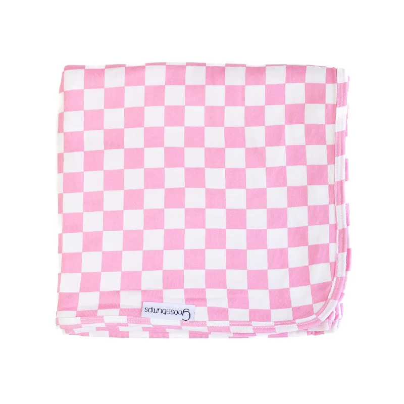 checkerboard / bubblegum pink / baby