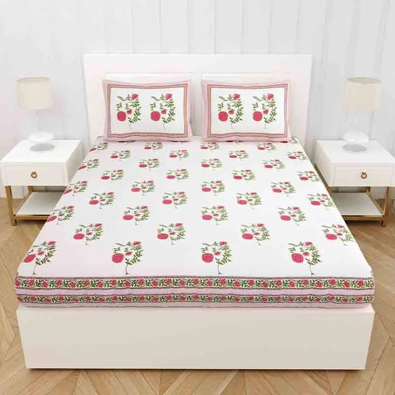 Marigold Bedsheet - Pink