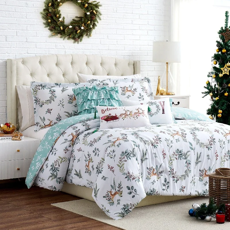 Happy Holidays 6-Piece Comforter Bedding Set