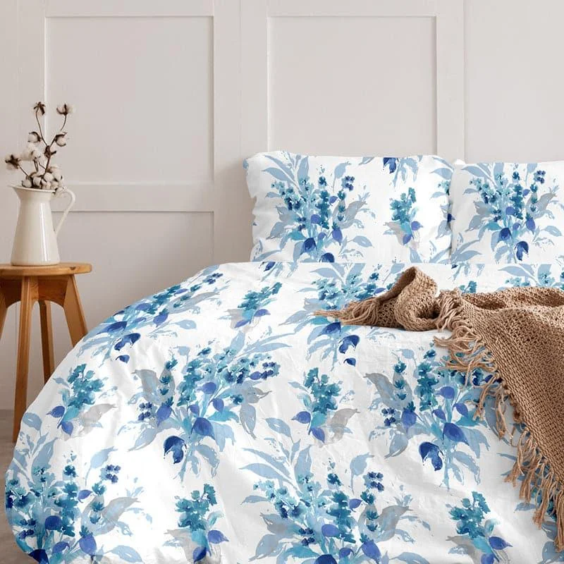 Agala Snapdragon Bedsheet - Blue