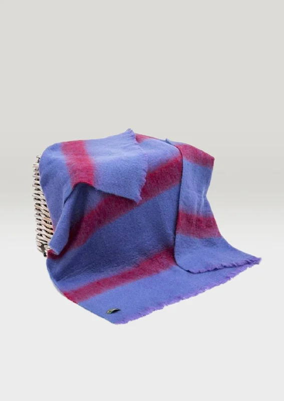 John Hanly Mohair Throw | Purple