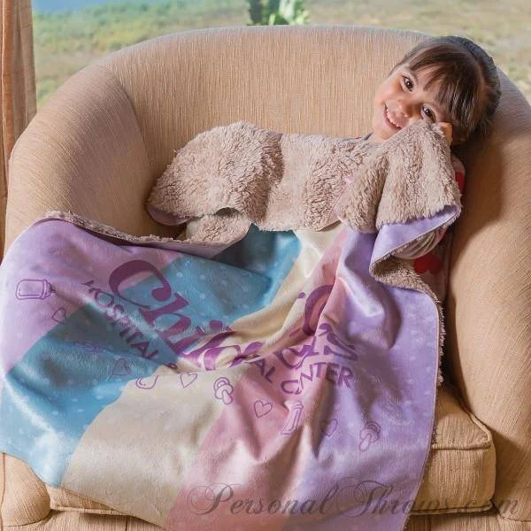 30" x 40" Heavy Weight Photo Sherpa Baby Blanket