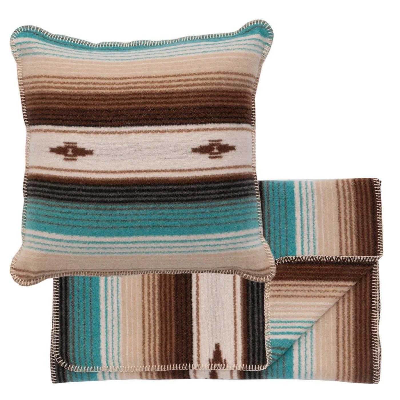 Yara Azul Scarf & Pillow Set