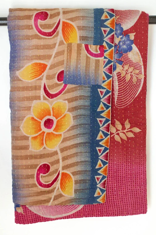 Lyrical Kantha Throw